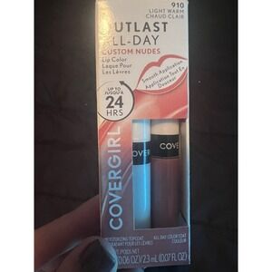 CoverGirl Lip Color And Topcoat Outlast All Day #910 Light Warm Chaud Clair‎
